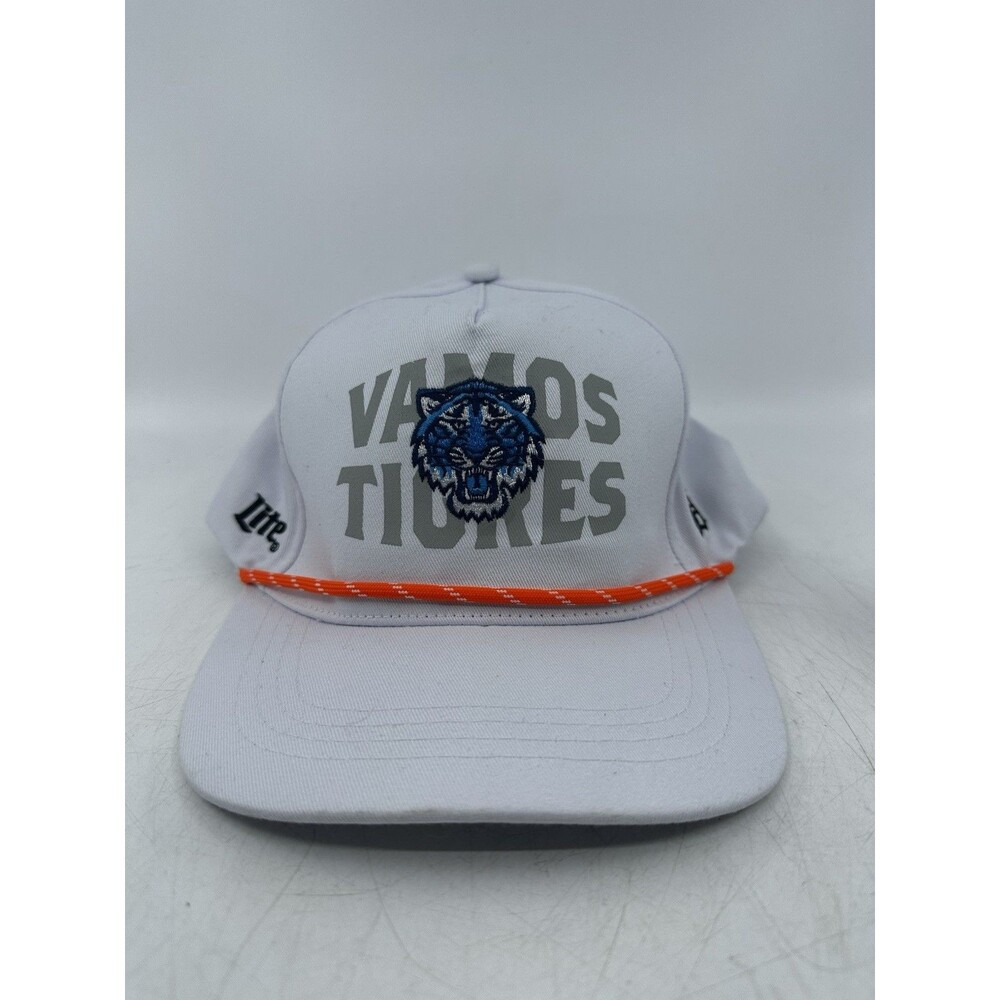 ¡Fiesta Tigres! Rope Hat Detroit Tigers Baseball Cap 9/20/2025 SGA,Vamos